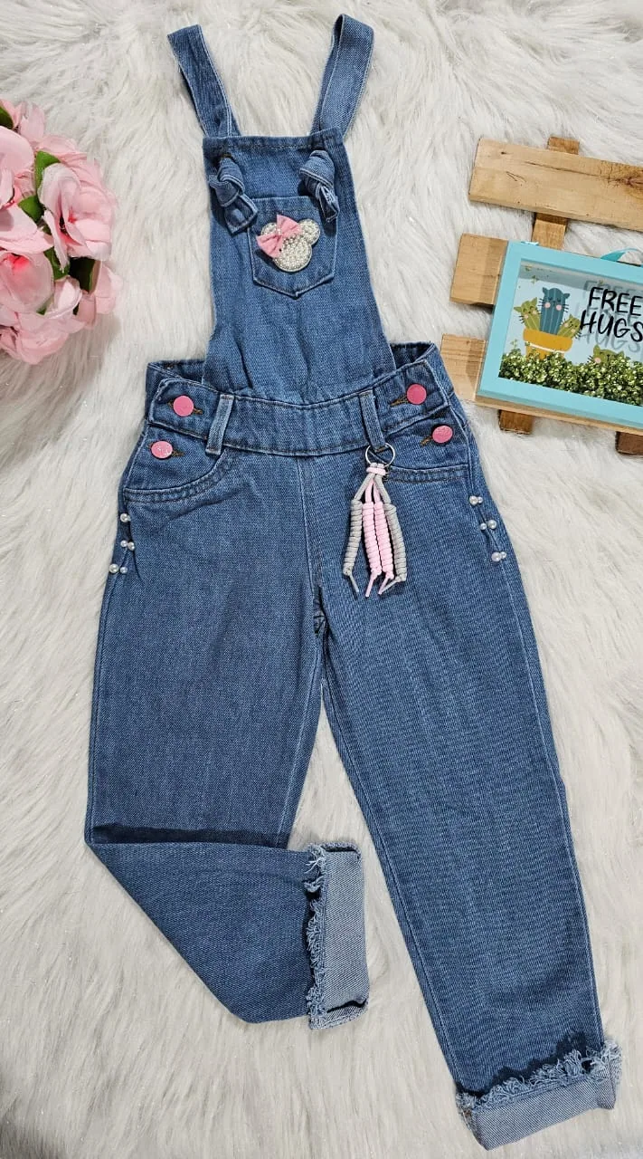 Overol corazon denim imagen 2