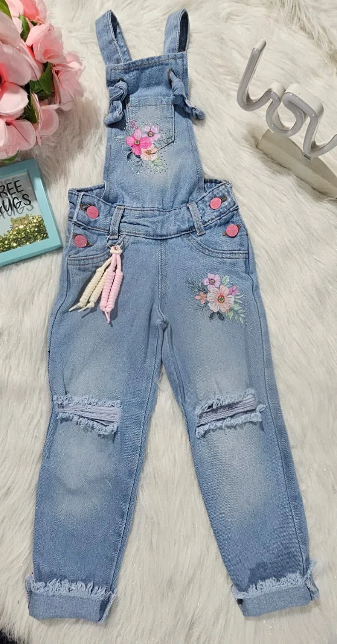 Overol corazon denim imagen 4